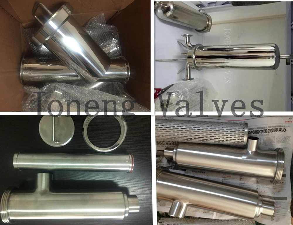 Stainless Steel Dairy Sanitary Water Air Welded Y Type Filter Purufier Strainer (JN-ST1007)