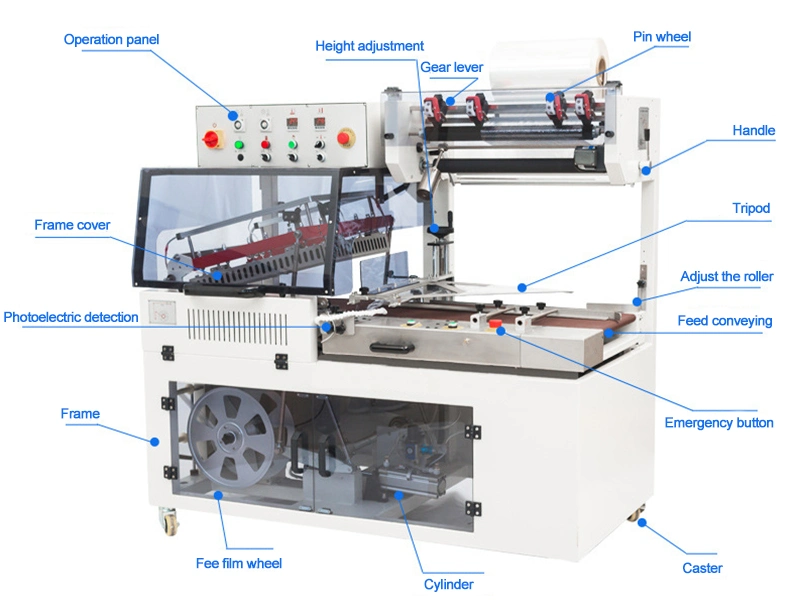 Small Shrink Wrapping Machine Hot Selling POF Plastic Film Automatic L Sealer Heat Shrink Wrapping Packer for Small Box Production Line