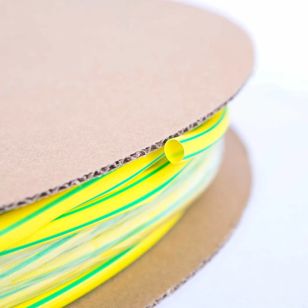 Yellow and Green Bicolor Color Heat Shrink Sleeves Low Pressure